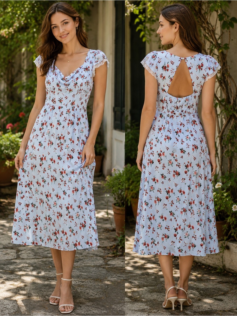 Wild Fable floral dress, size L